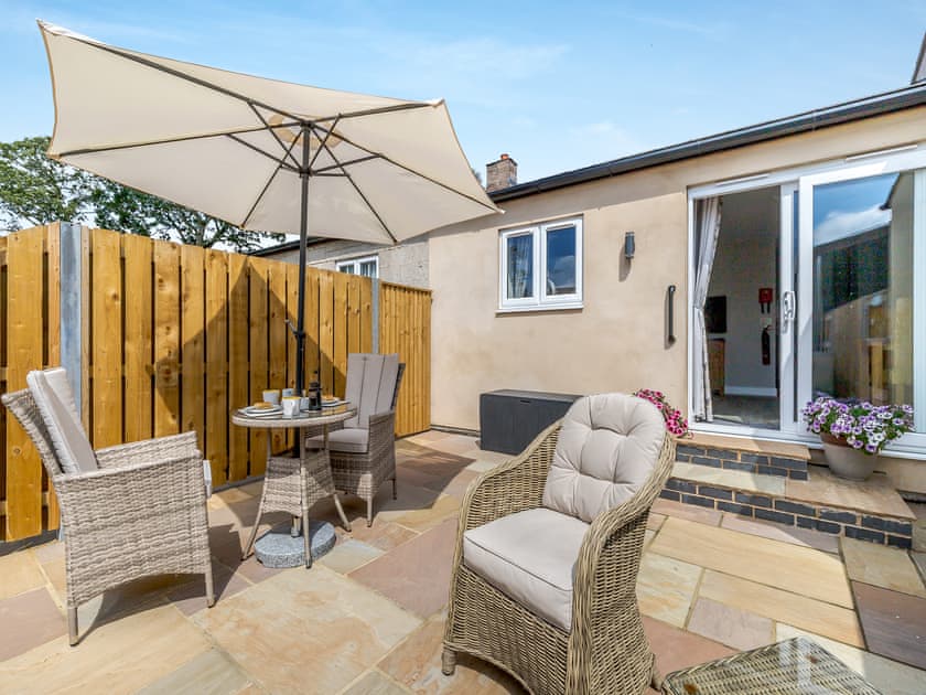 Sitting-out-area | The Dairy at Crich Lane Farm, Wessington, near Alfreton