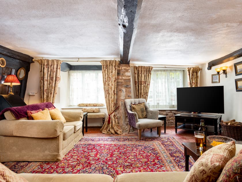 Spacious living room with large HD TV and Netflix  | The Oval, Dunster