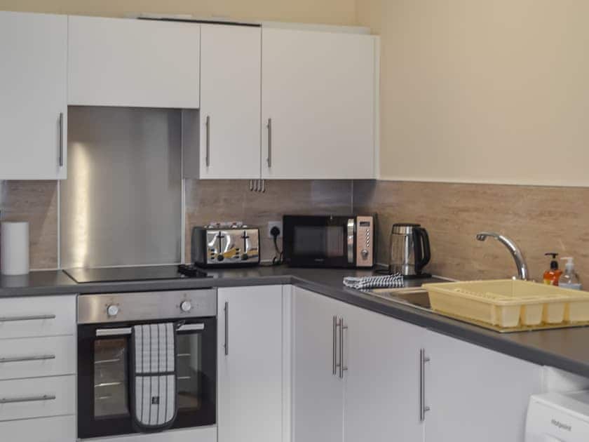 Open plan living space | Harbour Apartment, Nairn