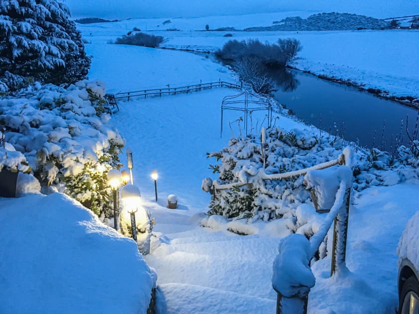 Garden | Harperfield Chalet, Lanark