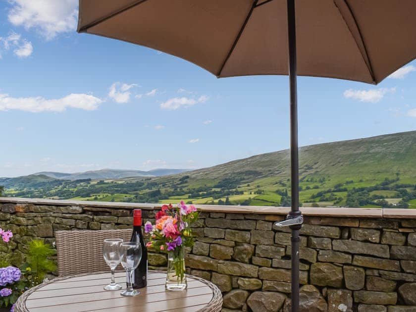 Sitting-out-area | Ivy Cottage, Dent, near Sedbergh