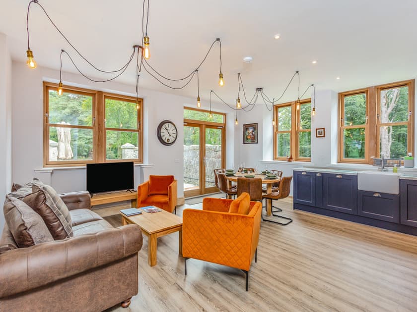 Open plan living space | Gardeners Cottage, Huntly