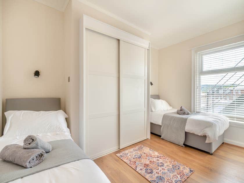 Twin bedroom | Sea View at The Oaklands, Scarborough