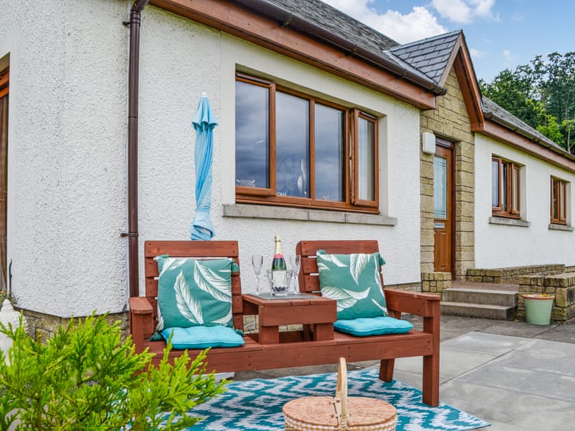 Patio | Trelaw - Farmhouse Holidays, Cumnock