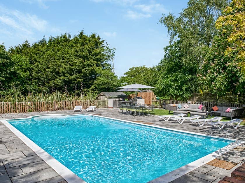 Swimming pool | The West Wing at The Manor House - White Birch Manor Getaways, Awre, near Westbury-on-Severn