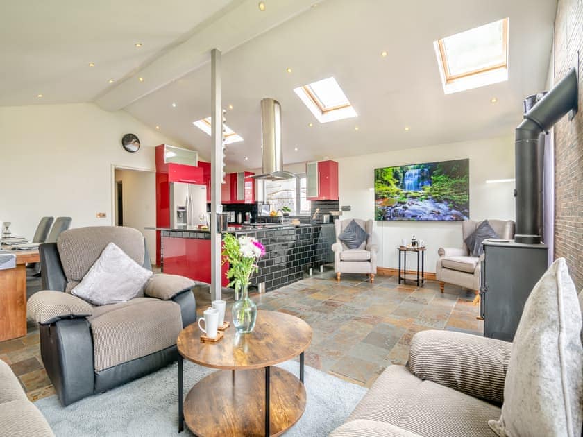 Open plan living space | Crynant Countryside Retreat, Crynant, near Neath