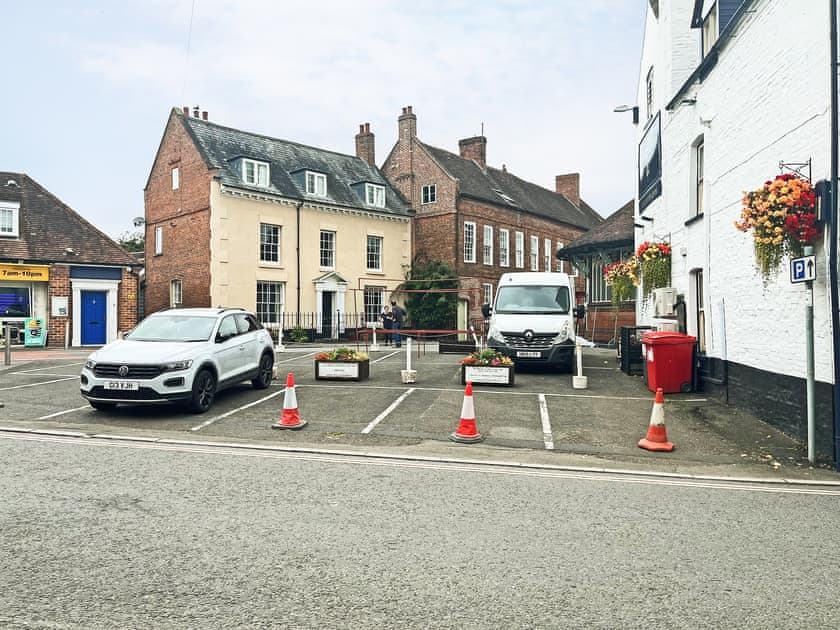 Designated parking space directly opposite the cottage | Star Yard, Tenbury Wells