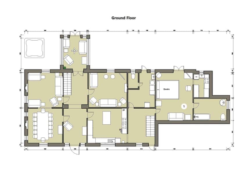 Floor plan of ground floor | Braydeston House, Brundall, near Norwich