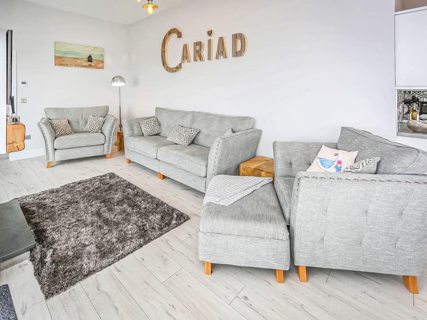 Open plan living space | Captains Beach House, Aberdesach