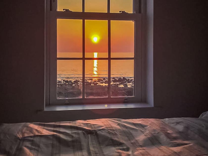 The View from Double bedroom window  | Captains Beach House, Aberdesach