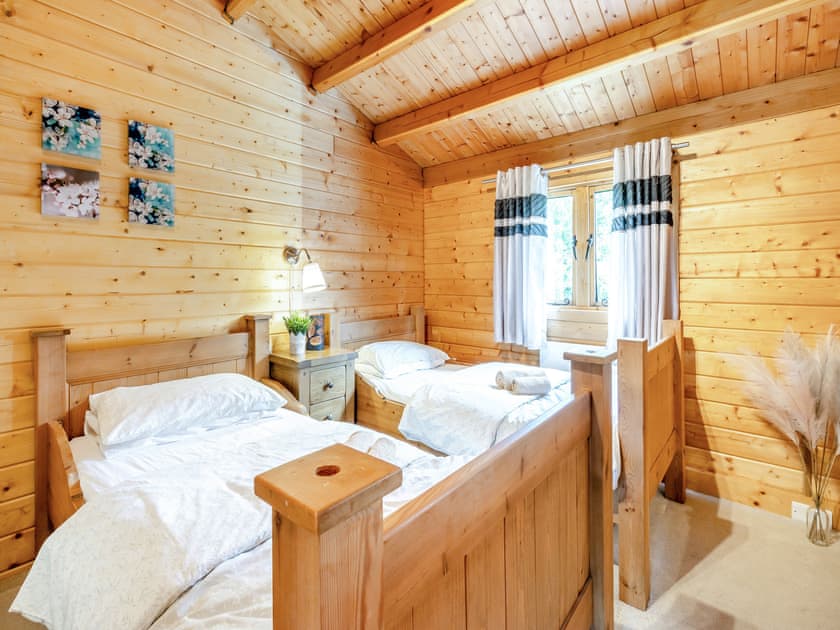 Twin bedroom | The Cabin Cefn Mawr, Cefn Mawr, near Newtown