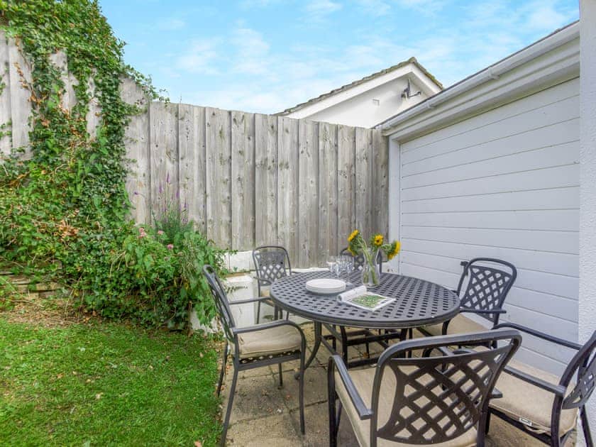 Sitting-out-area | Keeper’s Wood - At Berridon Lodges, Bradworthy, near Holsworthy