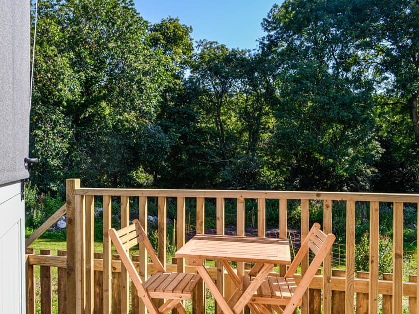 Sitting-out-area | Home Head Holidays - Partridge Hut - Home Head Holidays , Lanercost, near Brampton