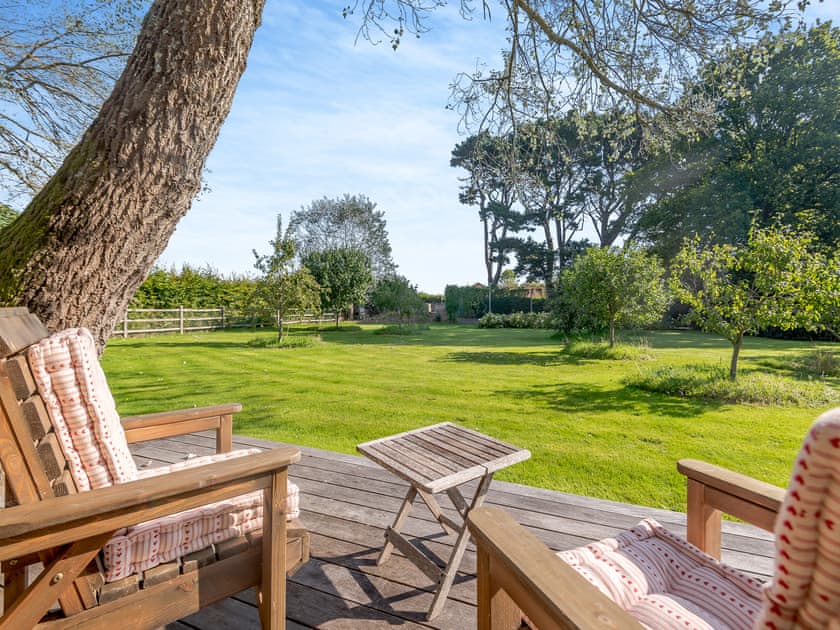 Relaxing decking area | Lymington Lodge, Lymington