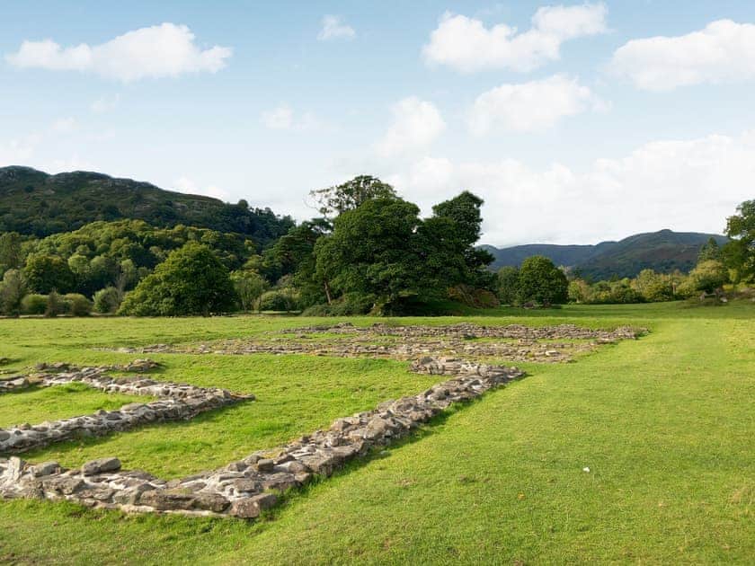 Surrounding area with Roman fort  | Crag View, Ambleside