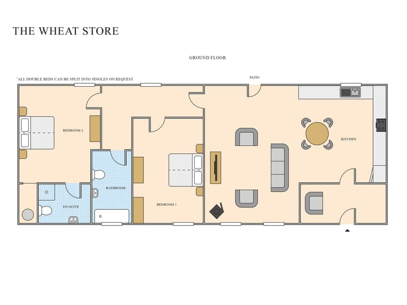 Floor plan | Honies Farm Barns- The Wheat Store - Honies Farm Barns, East Stoke, near Newark