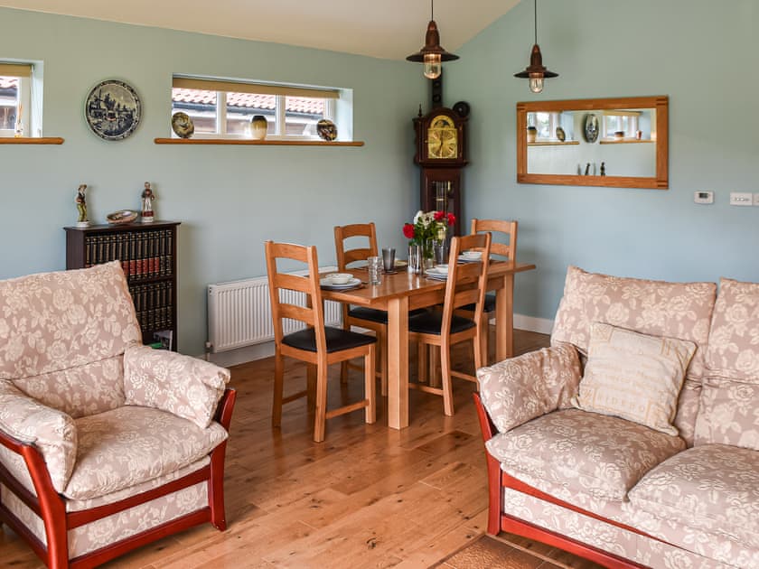 Living room/dining room | Cedar Lodge - Solar Rise Lodges, Old Buckenham