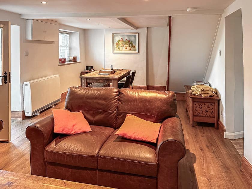Warm and cosy living area with wood burner | The Cottage, Pateley Bridge, near Harrogate