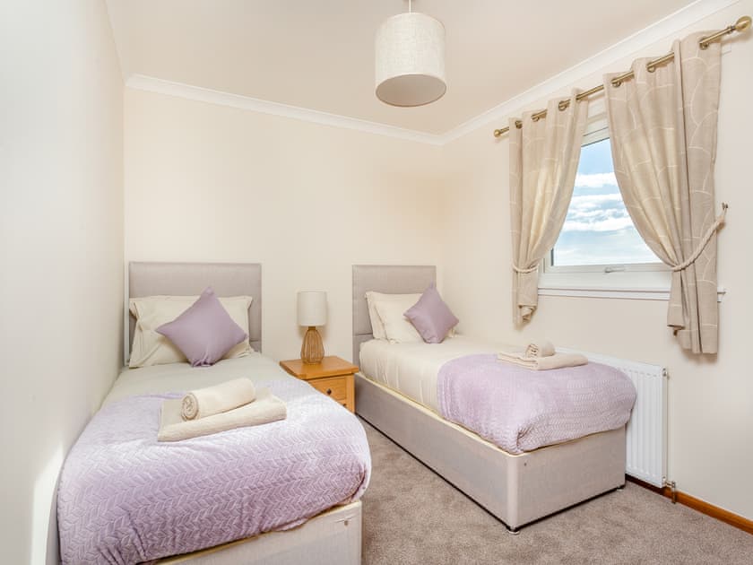 Twin bedroom | Mermaid View, Balintore, near Tain