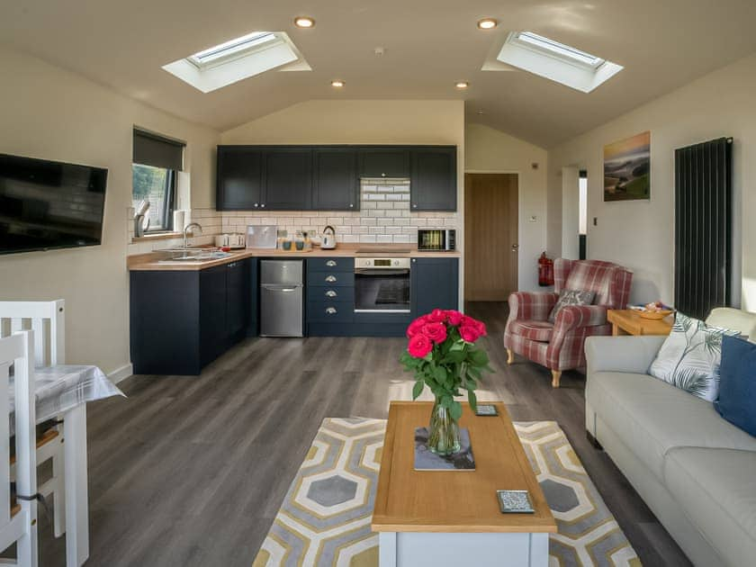 Open plan living space | Lodge With A View, Steyning