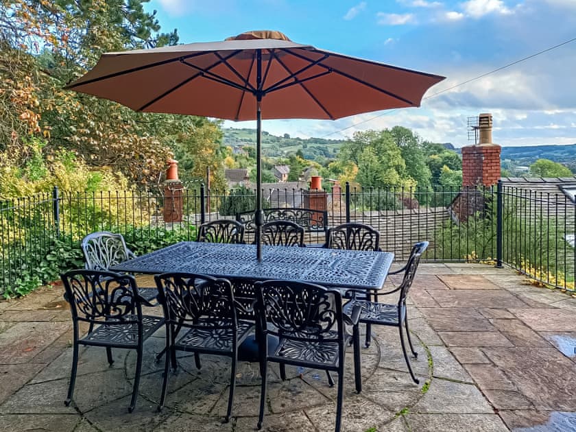 Terrace | Acacia Cottage, Bolehill, Matlock