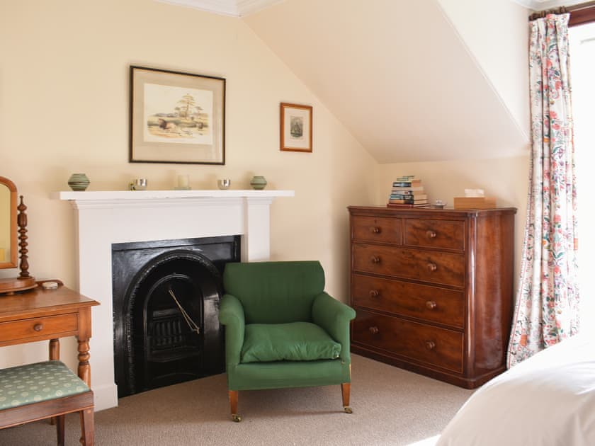 Double bedroom | Gleneffock Farmhouse, Glenesk, near Brechin