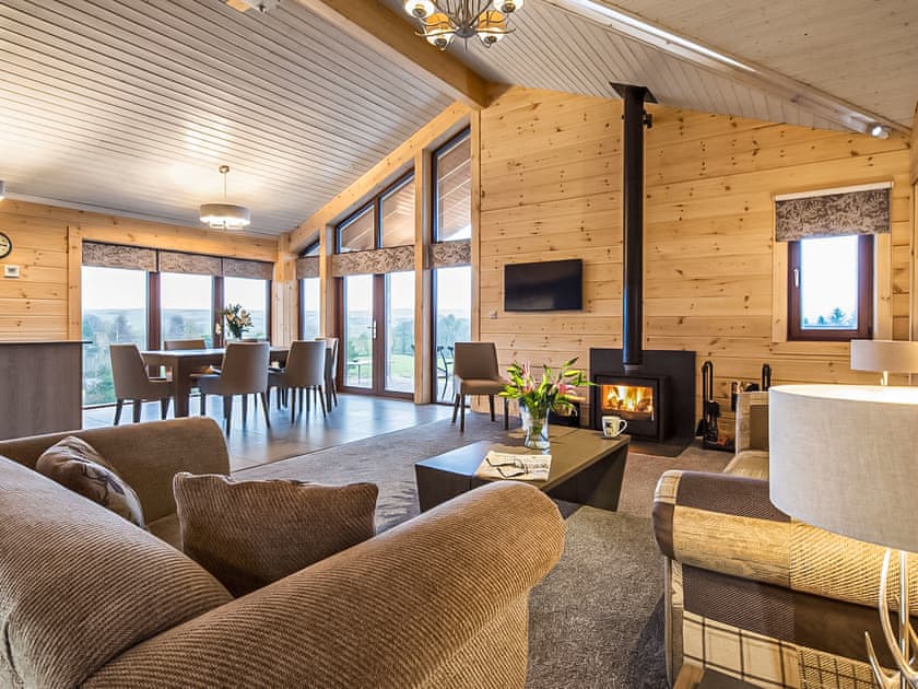 Open plan living space | Rough Fell Lodge - Artlegarth Lodges, Ravenstonedale, near Kirkby Stephen