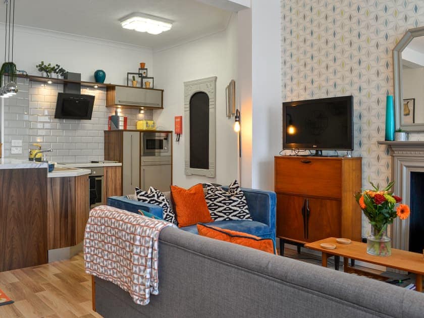 Open plan living space | George Apartment 54, Whithorn