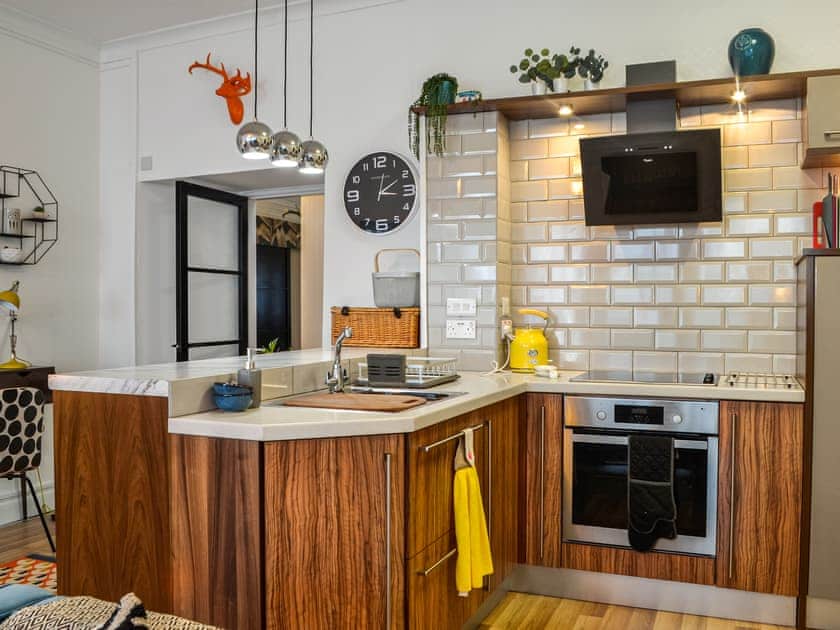 Open plan living space | George Apartment 54, Whithorn