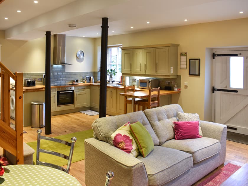Open plan living space | Barn End - Hole House Farm Cottages, Pooley Bridge, nr. Ullswater
