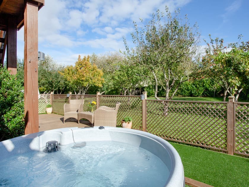 Hot tub | Orchard View - Sunnyfield, Bilbrook, Minehead