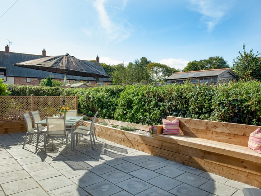 Outdoor area | Brook Cottage - Sunnyfield, Bilbrook, Minehead