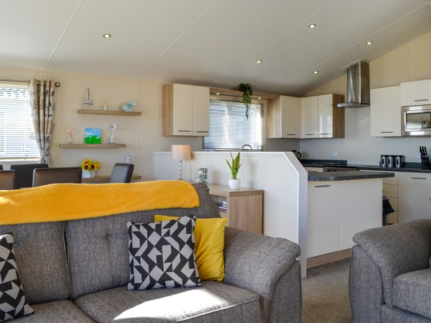 Open plan living space | Morning Sunrise - Bonnie Escapes, Southerness