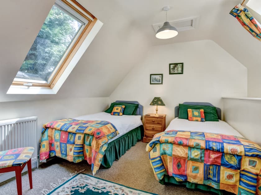 Twin bedroom | Annexe - Duddings Country Cottages, Timberscombe, near Minehead