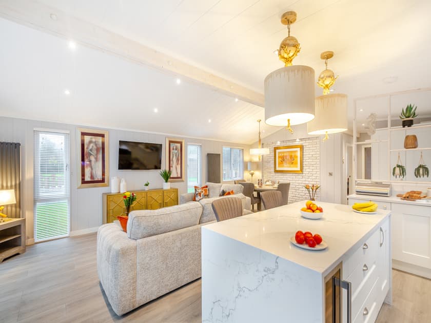 Open plan living space | 1 Sandbanks, Benllech