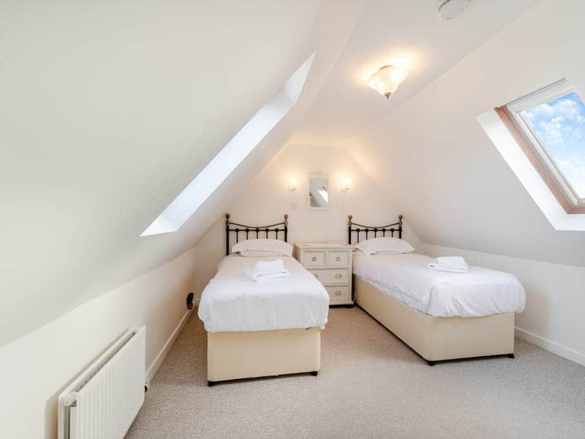 Twin bedroom | Brongwyn Cottages- Clover Cottage - Brongwyn Cottages, Penparc, near Cardigan