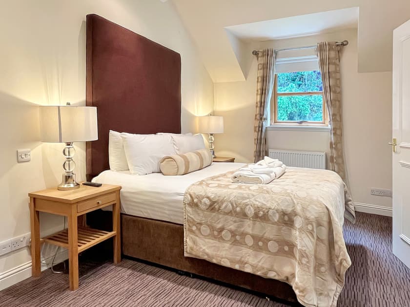 Double bedroom | Family Lodge No. 2 The Place Upstairs - Atholl Palace Holidays, Pitlochry