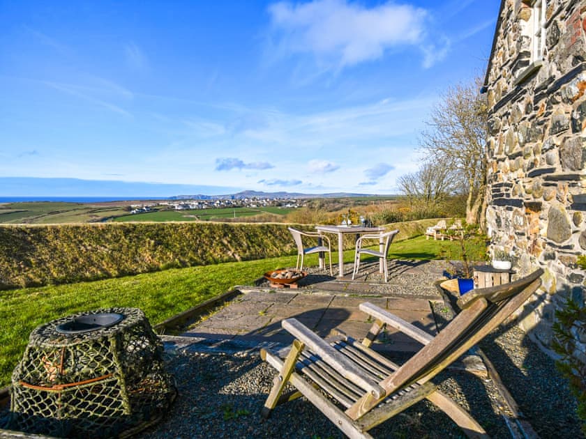 Private patio  | Pencaer - Yr Hafan Holiday Cottages, Llanrhian, near Porthgain