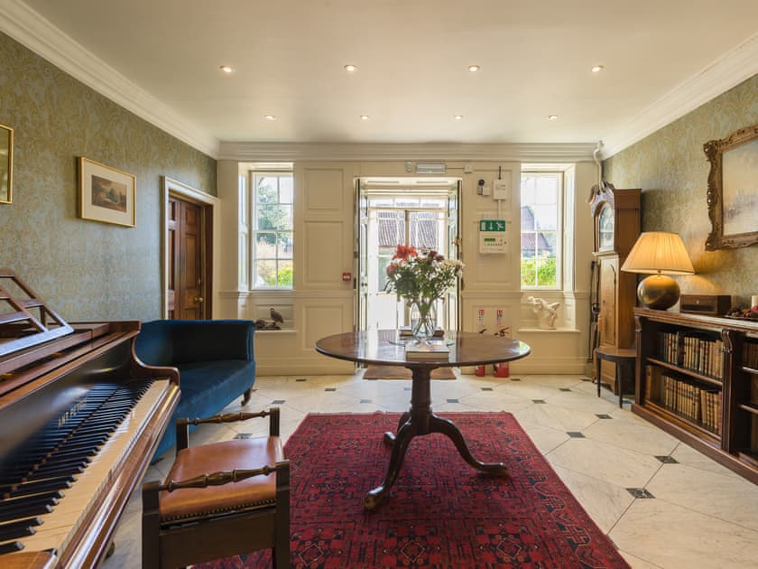 Music room with piano | The Sedgeford Hall - Sedgeford Hall Estate , Sedgeford, near Hunstanton