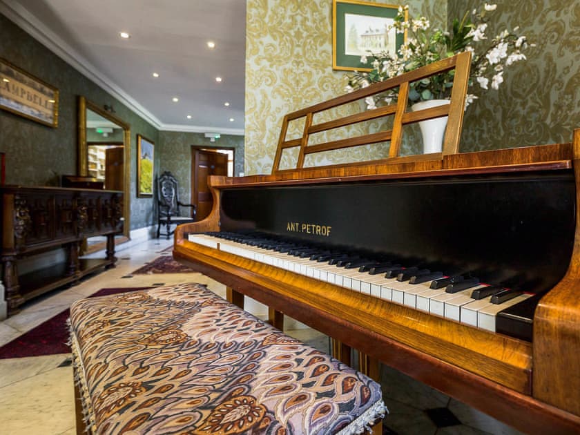 Music room with piano | The Sedgeford Hall - Sedgeford Hall Estate , Sedgeford, near Hunstanton