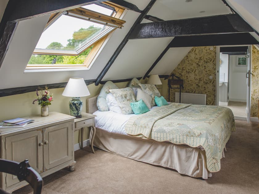 Exposed wood beams in the top floor double bedroom | The Sedgeford Hall - Sedgeford Hall Estate , Sedgeford, near Hunstanton