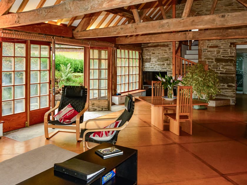 Open plan living space | Xidong Cottage - Squire Farm, Bishops Castle