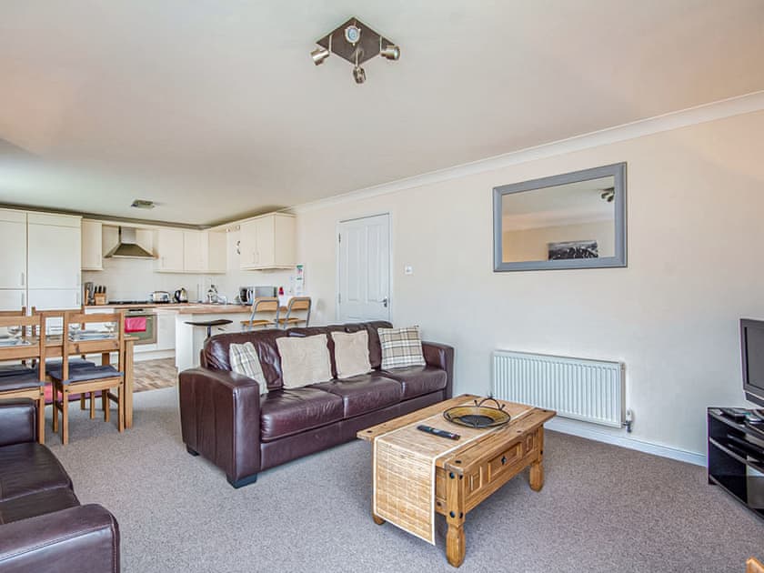 Open plan living space | Mont Blanc Apartment, Aviemore