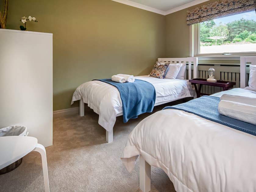 Twin bedroom | Rowan Lodge, Culbokie, near Dingwall