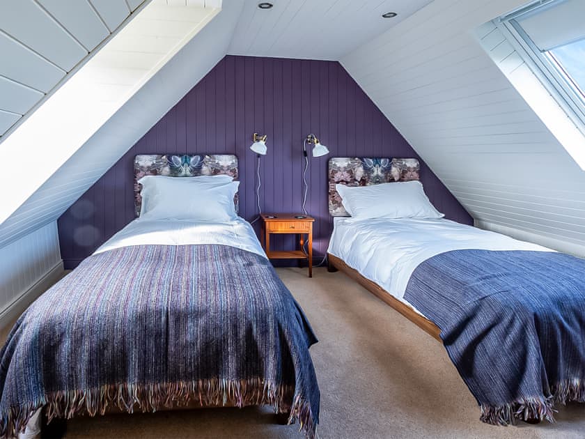 Twin bedroom | Smithy Burn Croft, Rogart, near Dornoch