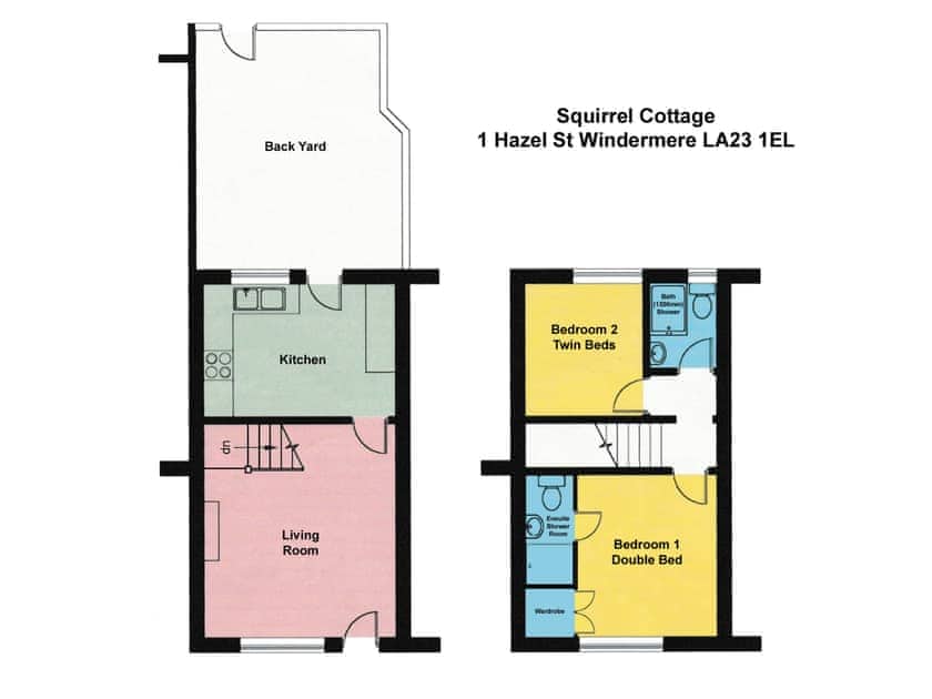 Floor plan | Squirrel Cottage, Windermere