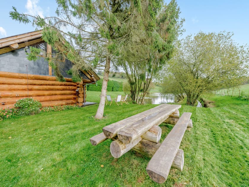 Sitting-out-area | Hollacombe Lodge, Hollacombe, near Crediton