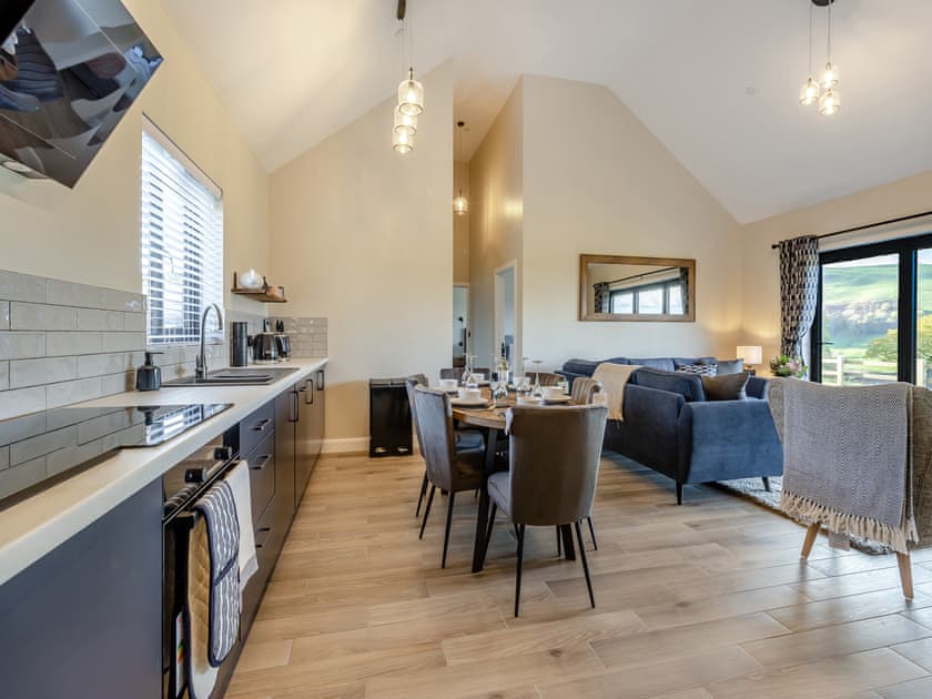 Open plan living space | The Lara - Pentre Lodges, Pentre