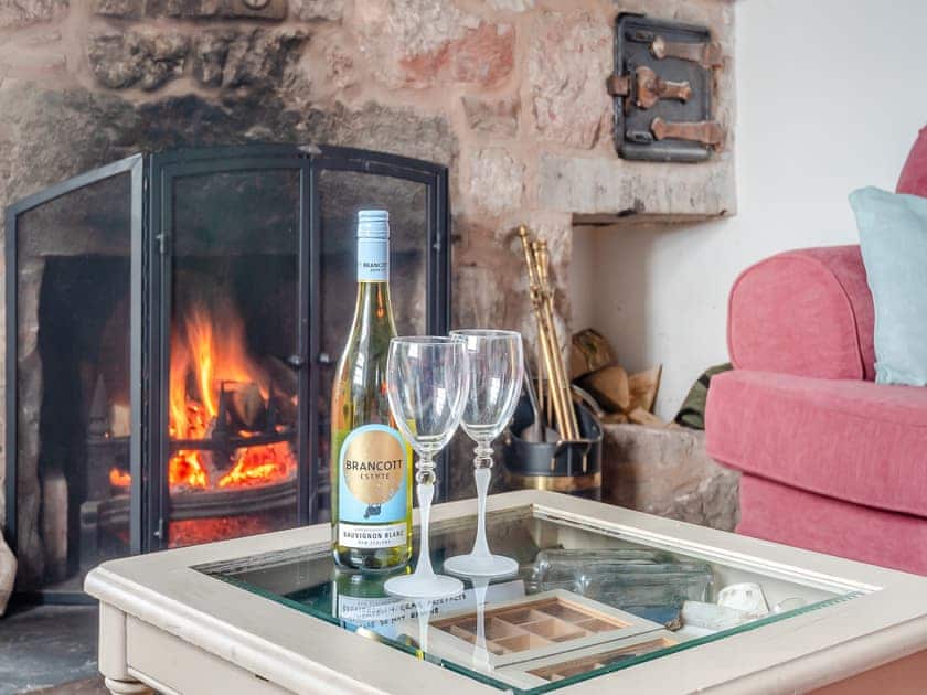 Charming living room with a real fire | Ty Newydd y Graig, Tremeirchion, near St. Asaph