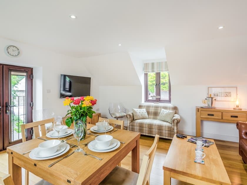 Open plan living space | Llofft Storws - Plas Marian Holiday Cottages, Trefdraeth, near Bordorgan